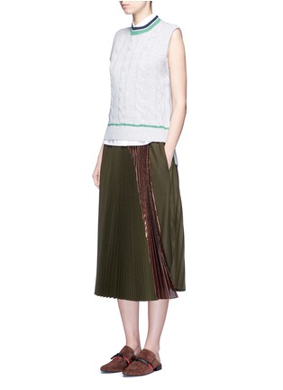 Figure View - Click To Enlarge - 3.1 PHILLIP LIM - Collegiate sleeveless knit tank top