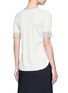 Back View - Click To Enlarge - 3.1 PHILLIP LIM - Raw lace cuff rib knit T-shirt