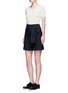 Figure View - Click To Enlarge - 3.1 PHILLIP LIM - Raw lace cuff rib knit T-shirt