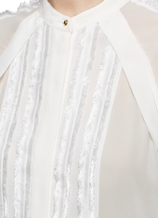 Detail View - Click To Enlarge - 3.1 PHILLIP LIM - Fil coupé stripe chiffon blouse