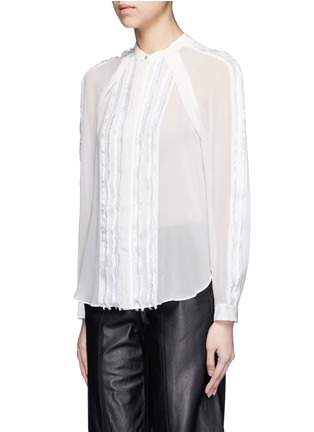 Front View - Click To Enlarge - 3.1 PHILLIP LIM - Fil coupé stripe chiffon blouse