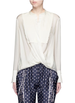 Main View - Click To Enlarge - 3.1 PHILLIP LIM - Fringed drape front top