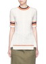 Main View - Click To Enlarge - 3.1 PHILLIP LIM - Collegiate stripe cable knit sweater tee