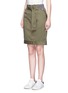 Front View - Click To Enlarge - 3.1 PHILLIP LIM - Twill belted utility skirt
