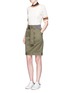 Figure View - Click To Enlarge - 3.1 PHILLIP LIM - Twill belted utility skirt