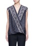 Main View - Click To Enlarge - 3.1 PHILLIP LIM - Scarf print surplice front sleeveless silk top