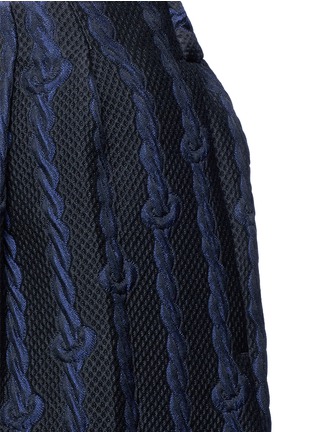 Detail View - Click To Enlarge - 3.1 PHILLIP LIM - Silk rope embroidery piqué shorts
