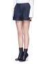 Front View - Click To Enlarge - 3.1 PHILLIP LIM - Silk rope embroidery piqué shorts