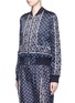Front View - Click To Enlarge - 3.1 PHILLIP LIM - Friendship knot foulard print satin bomber jacket