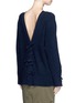 Back View - Click To Enlarge - 3.1 PHILLIP LIM - Knotted back wool blend sweater