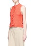 Front View - Click To Enlarge - 3.1 PHILLIP LIM - Knot front sleeveless knit top