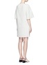 Back View - Click To Enlarge - 3.1 PHILLIP LIM - Flared sleeve stripe bouclé dress