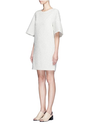 Front View - Click To Enlarge - 3.1 PHILLIP LIM - Flared sleeve stripe bouclé dress