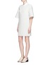 Figure View - Click To Enlarge - 3.1 PHILLIP LIM - Flared sleeve stripe bouclé dress