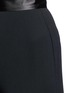 Detail View - Click To Enlarge - 72723 - Satin waistband crepe cropped flared pants