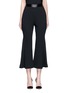 Main View - Click To Enlarge - 72723 - Satin waistband crepe cropped flared pants