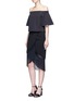 Figure View - Click To Enlarge - 72723 - Macramé fringe crepe skirt