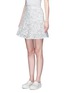 Front View - Click To Enlarge - 72723 - Floral lace flare skirt