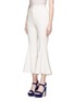 Front View - Click To Enlarge - 72723 - Crepe godet flare pants