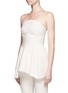 Front View - Click To Enlarge - 72723 - Crepe strapless flare top
