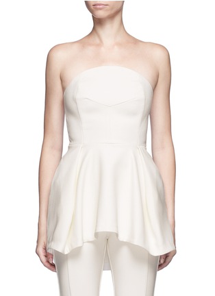 Main View - Click To Enlarge - 72723 - Crepe strapless flare top