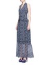 Figure View - Click To Enlarge - 72723 - 'Posie' floral print halterneck tiered maxi dress
