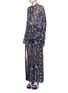 Figure View - Click To Enlarge - 72723 - Garden floral print silk palazzo pants