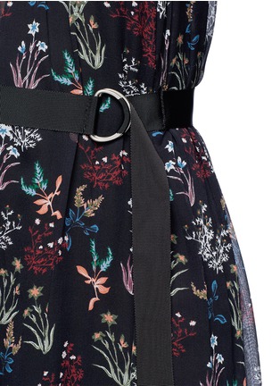 Detail View - Click To Enlarge - 72723 - Garden floral print silk halter jumpsuit