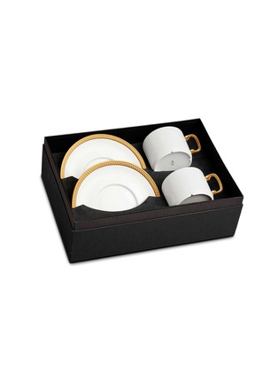 Main View - Click To Enlarge - L'OBJET - Soie Tressée teacup and saucer two-piece set − Gold