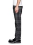 Detail View - Click To Enlarge - ALEXANDER MCQUEEN - Tartan check straight leg jeans