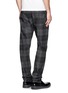 Back View - Click To Enlarge - ALEXANDER MCQUEEN - Tartan check straight leg jeans