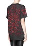 Back View - Click To Enlarge - ALEXANDER MCQUEEN - Dark floral print T-shirt