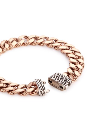 Detail View - Click To Enlarge - JOHN HARDY - Silver bronze curb chain bracelet