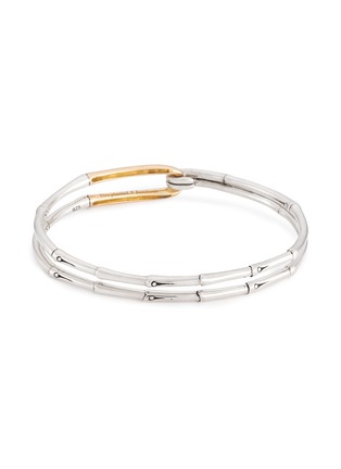 Figure View - Click To Enlarge - JOHN HARDY - 18k yellow gold silver bamboo hook bangle