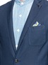 Detail View - Click To Enlarge - SCOTCH & SODA - Garment dyed soft cotton-linen blazer