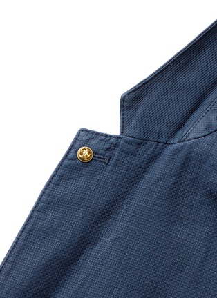 Detail View - Click To Enlarge - SCOTCH & SODA - Garment dyed soft cotton-linen blazer