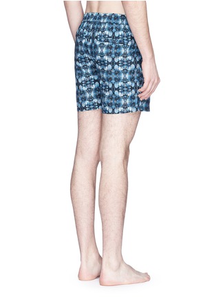Back View - Click To Enlarge - DANWARD - Photographic floral print swim shorts