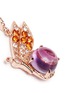 Detail View - Click To Enlarge - ANABELA CHAN - 'Butterfly' topaz pavé amethyst drop earrings