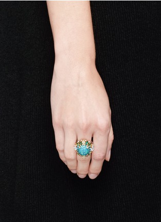 Figure View - Click To Enlarge - ANABELA CHAN - 'Opals Poseidon' topaz gemstone ring