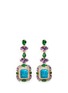 Main View - Click To Enlarge - ANABELA CHAN - 'Opals Deco' diamond pavé gemstone drop earrings