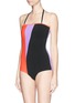 Figure View - Click To Enlarge - ROKSANDA - Colourblock one-piece swimsuit