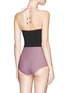 Back View - Click To Enlarge - ROKSANDA - Colourblock one-piece swimsuit