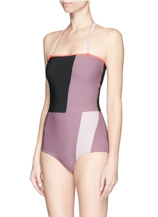 Figure View - Click To Enlarge - ROKSANDA - Colourblock one-piece swimsuit