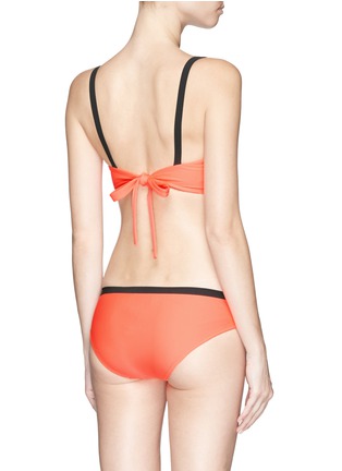 Back View - Click To Enlarge - ROKSANDA - Colourblock stripe bikini briefs