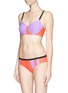 Figure View - Click To Enlarge - ROKSANDA - Colourblock stripe bikini briefs