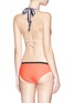 Back View - Click To Enlarge - ROKSANDA - Colourblock stripe triangle bikini top