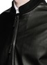 Detail View - Click To Enlarge - ARMANI COLLEZIONI - Washed goat leather sports jacket