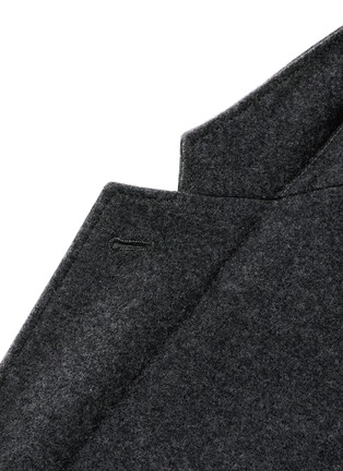 Detail View - Click To Enlarge - ARMANI COLLEZIONI - Notch lapel virgin wool-cashmere blazer