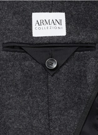  - ARMANI COLLEZIONI - Notch lapel virgin wool-cashmere blazer