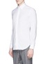 Front View - Click To Enlarge - ARMANI COLLEZIONI - Stretch poplin shirt